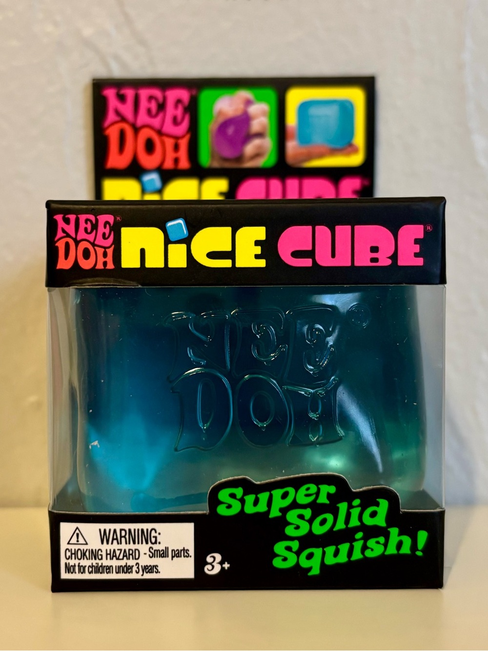 NeeDoh Nice Cube Super Solid Squish - Blue